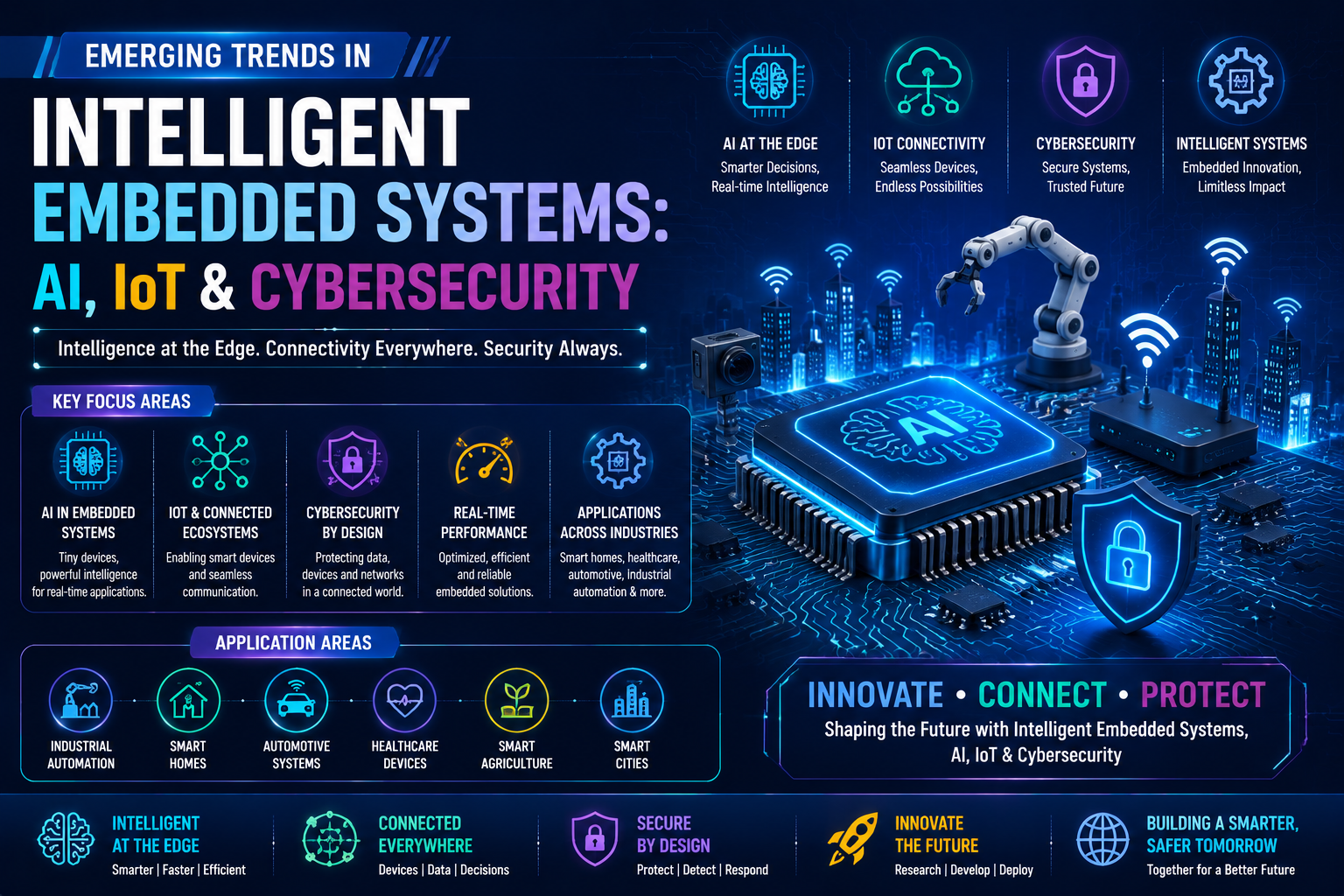 Emerging Trends in Intelligent Embedded Systems: AI, IoT & Cybersecurity