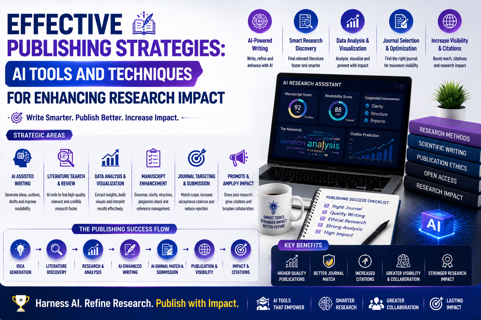 Effective Publishing Strategies: AI Tools and Techniques for Enhancing Research Impact