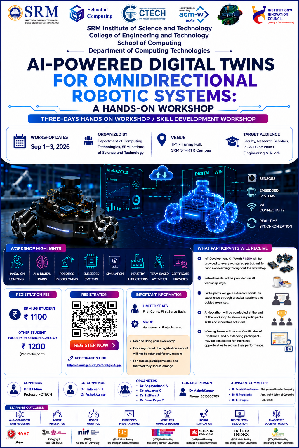 Three-Day Hands-on Workshop AI-Powered Digital Twins for Omnidirectional Robotic Systems: A Hands-On Workshop