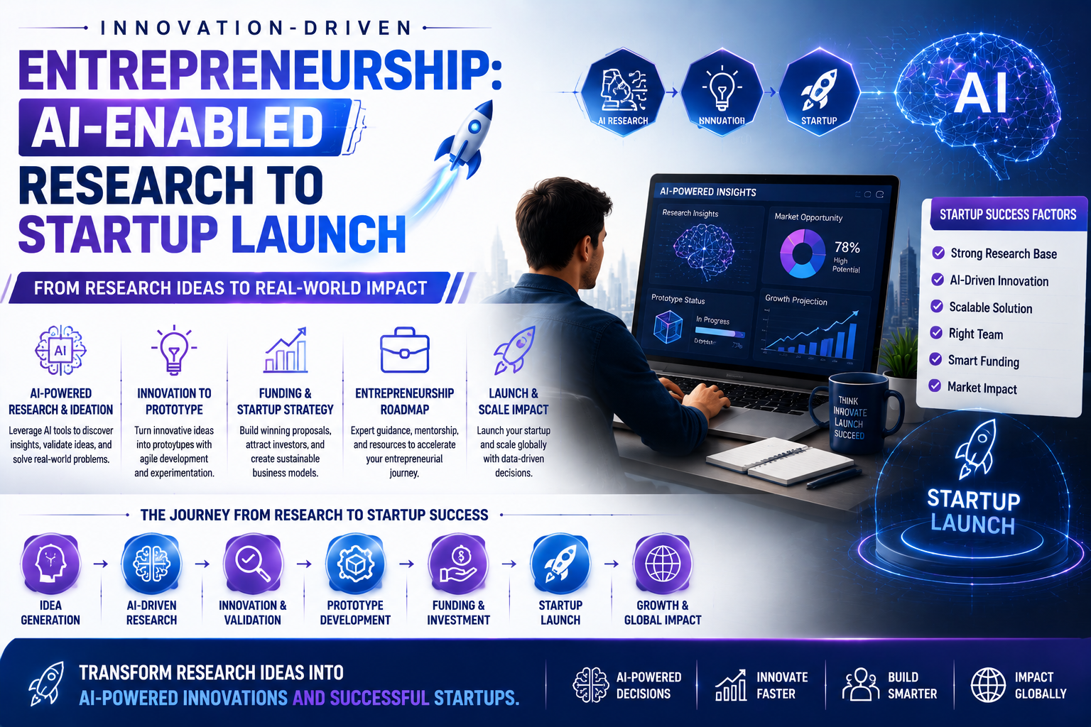Innovation- Driven Enterpreneurship: AI- Enabled Research to Startup Launch